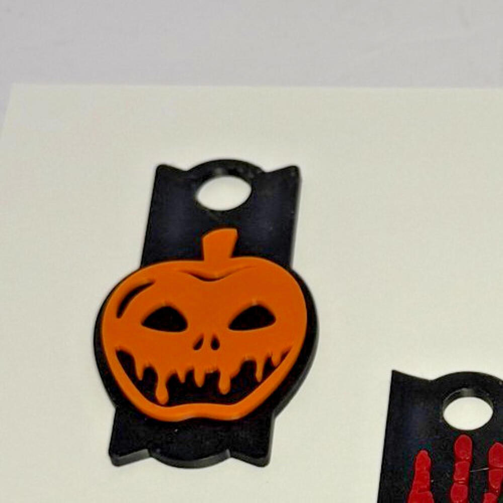 Halloween Stanley Cup Topper Melting Pumpkin ~ Fits 10mm Straw - Picture 2 of 2